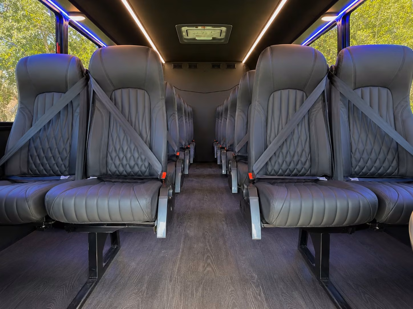 15 passenger minibus inside