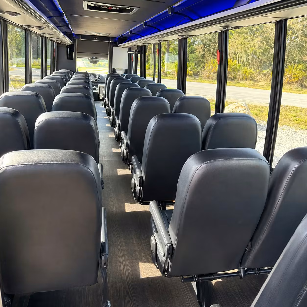 28 passenger minibus inside