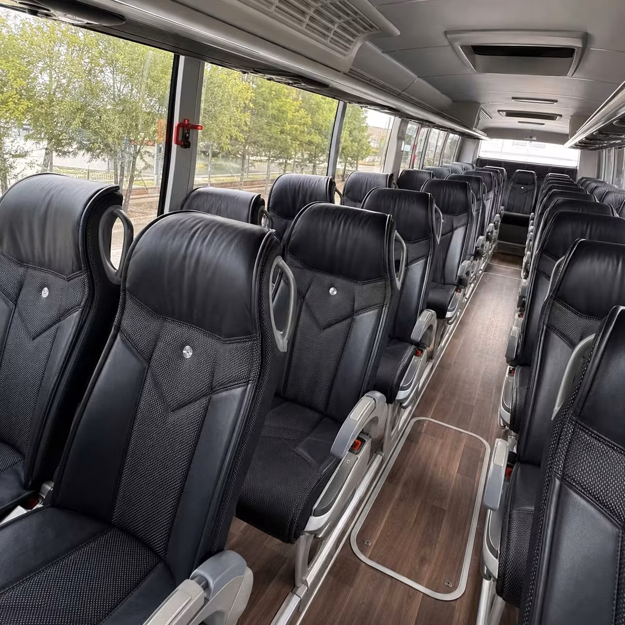anchorage charter bus rental interior